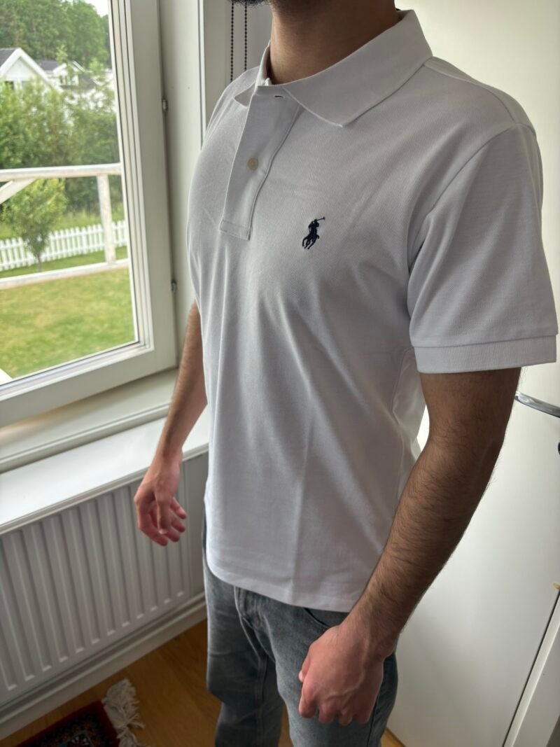 Vit Polo Tröja - Image 4